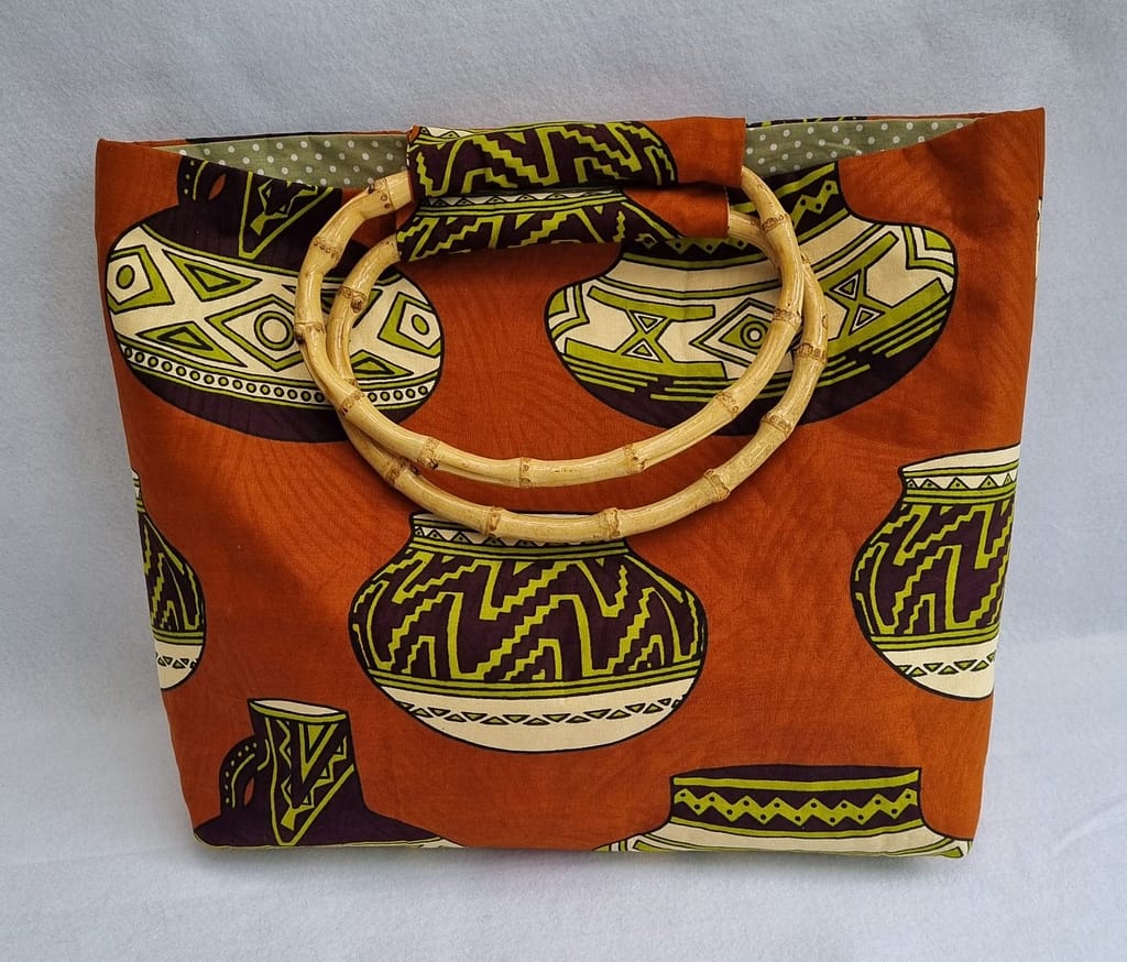 African print handbag