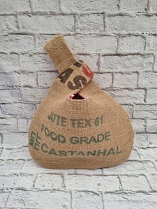 Japanese Knot Bags – Recycled Hessian Coffee Sack Bags – FiddlyLily - 5