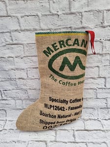Christmas Stockings – Recycled Hessian Coffee Sack Stockings – FiddlyLily - 4