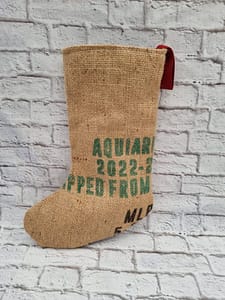 Christmas Stockings – Recycled Hessian Coffee Sack Stockings – FiddlyLily - 7