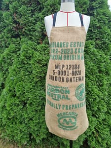 Aprons – Recycled Hessian Coffee Sack Aprons – FiddlyLily - 2