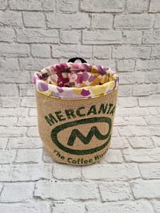 Storage Baskets – Recycled Hessian Coffee Sack Baskets – FiddlyLily - 9
