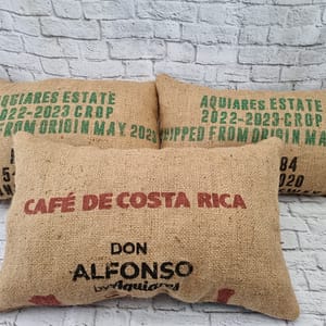 cushions from coffee sack hessian