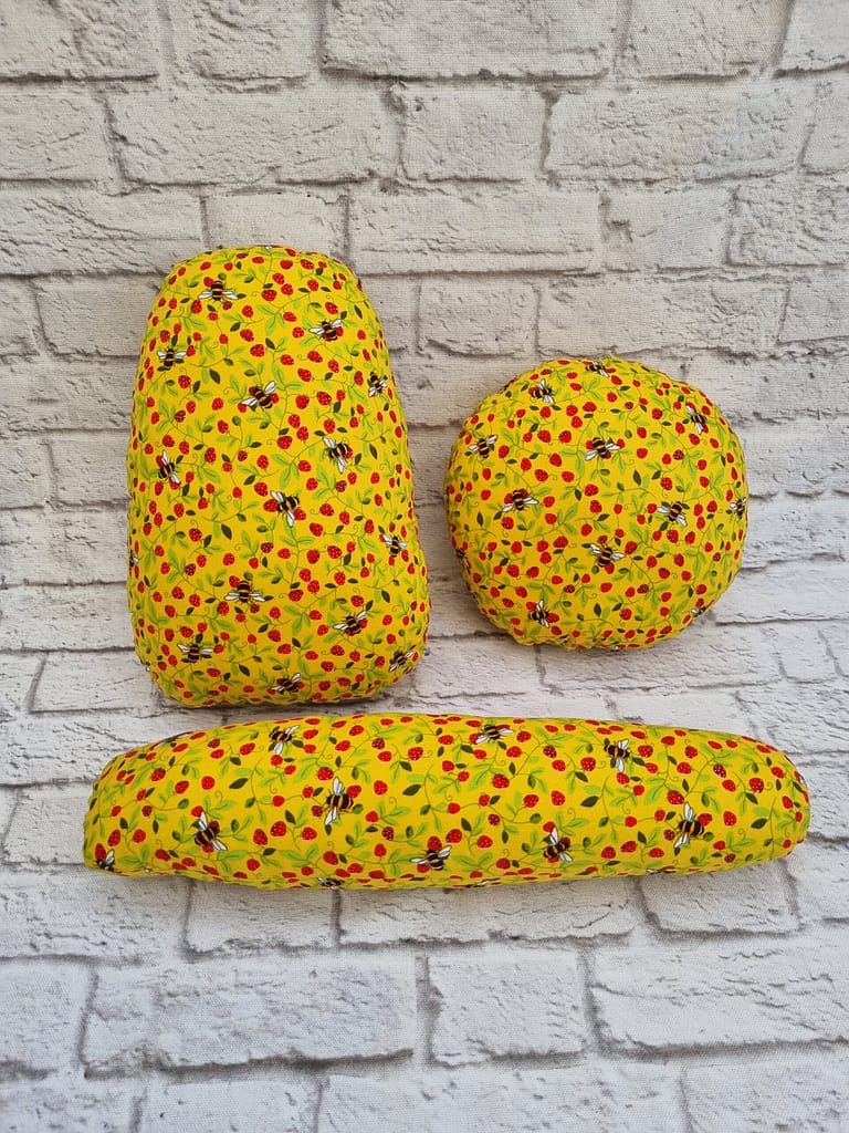 Set of 3 tailors pressing hams, tailors pressing hams, tailors sausage ham, woolen tailors ham, tailors ham and tailors sleeve roll