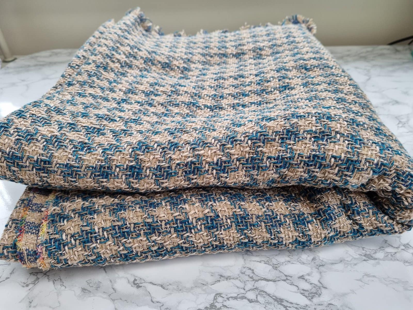 Blue Check Tweed