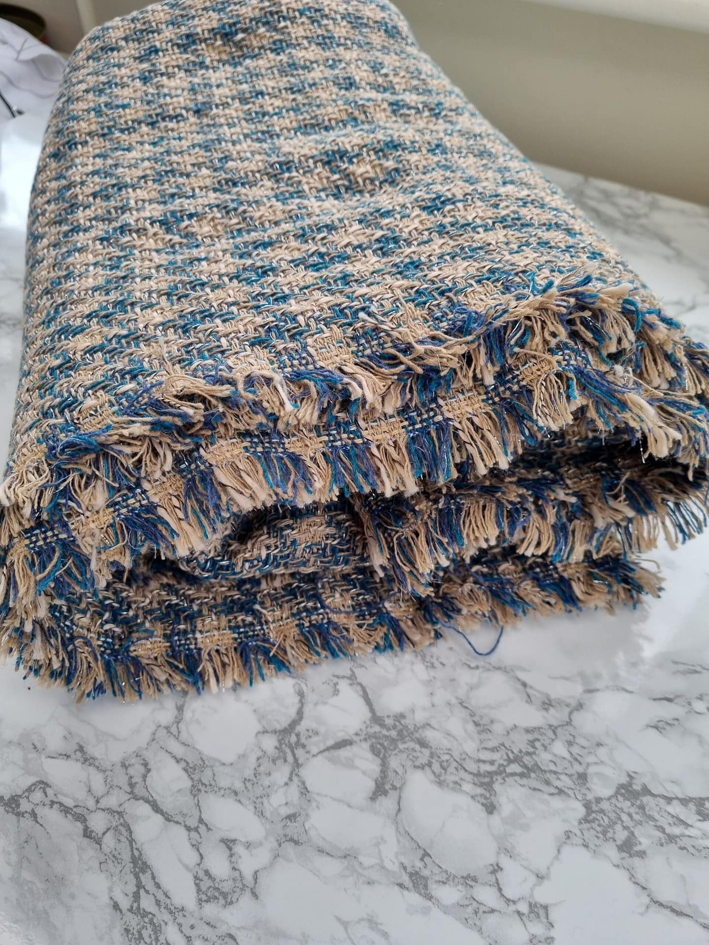 Blue Check Tweed